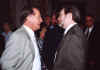 Herschel Gober, Deputy Secretary, VA and an unidentified person.