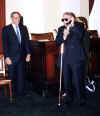 John Fales received several phone calls during the reception, here is one of them.
